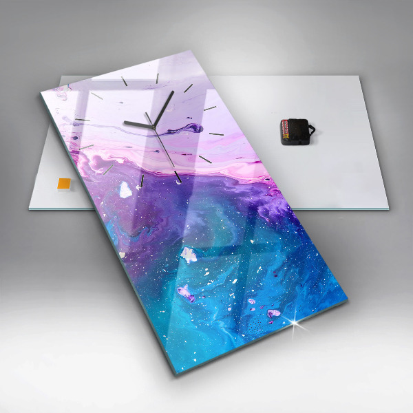 Vertikálne hodiny farebné pozadie