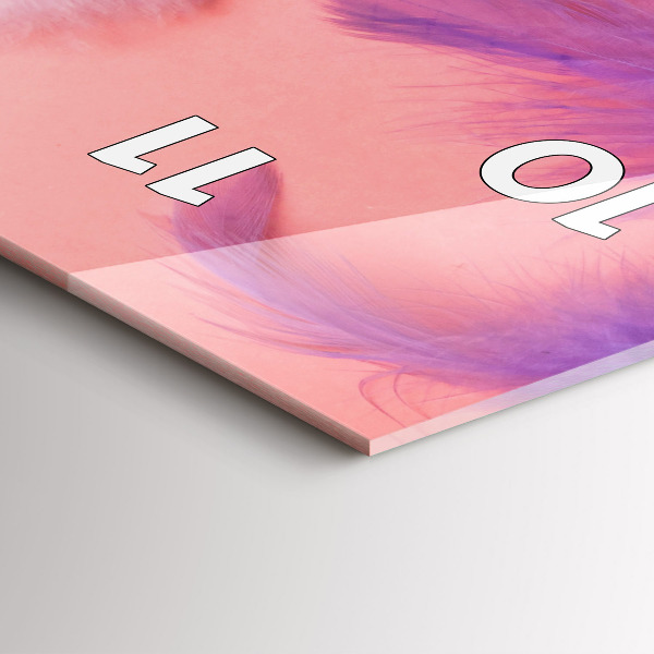 Vertikálne hodiny Farebné perie