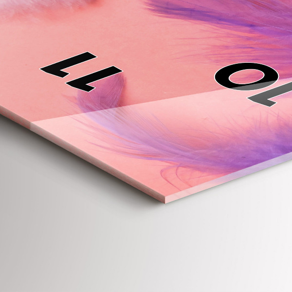 Vertikálne hodiny Farebné perie