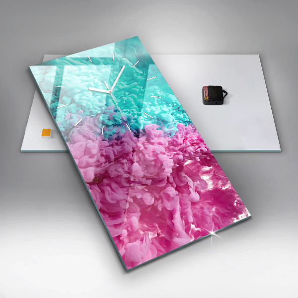 Vertikálne hodiny Moderné umenie – škvrny