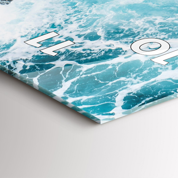 Vertikálne hodiny Vírivé spenené vlny