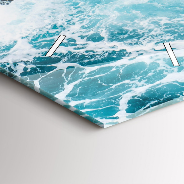 Vertikálne hodiny Vírivé spenené vlny