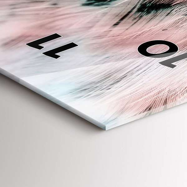 Vertikálne hodiny Farebné perie