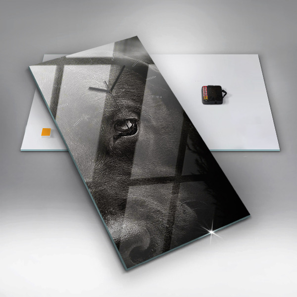 Vertikálne hodiny Škótsky pes a mačka