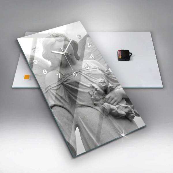 Vertikálne hodiny Stará socha anjela