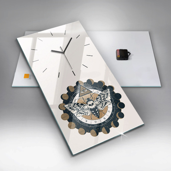 Vertikálne hodiny Fázy mesiaca a oko