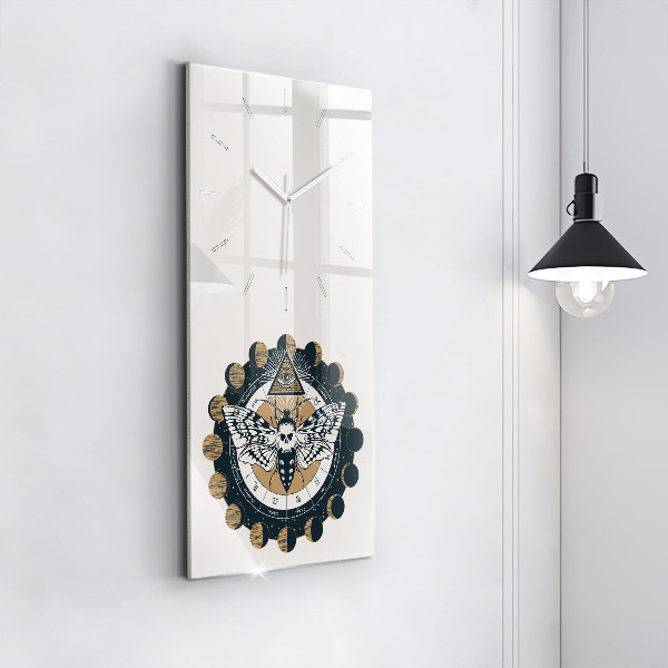 Vertikálne hodiny Fázy mesiaca a oko