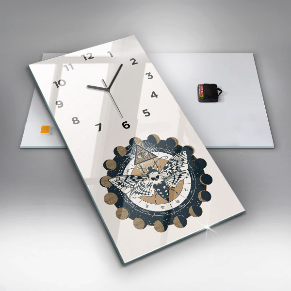 Vertikálne hodiny Fázy mesiaca a oko