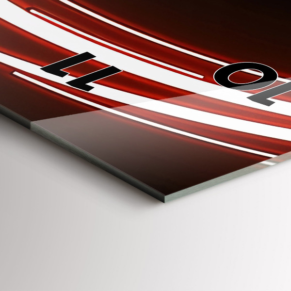 Vertikálne hodiny Mačka s červenými očami