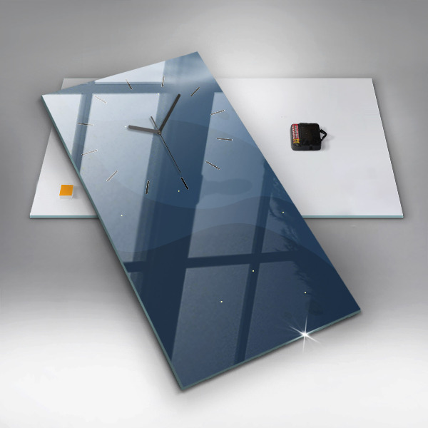 Vertikálne hodiny Modré vlny