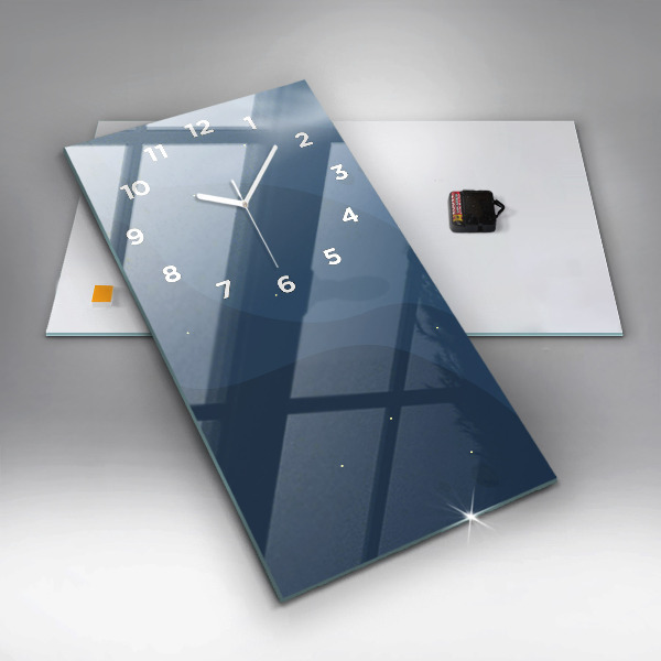 Vertikálne hodiny Modré vlny