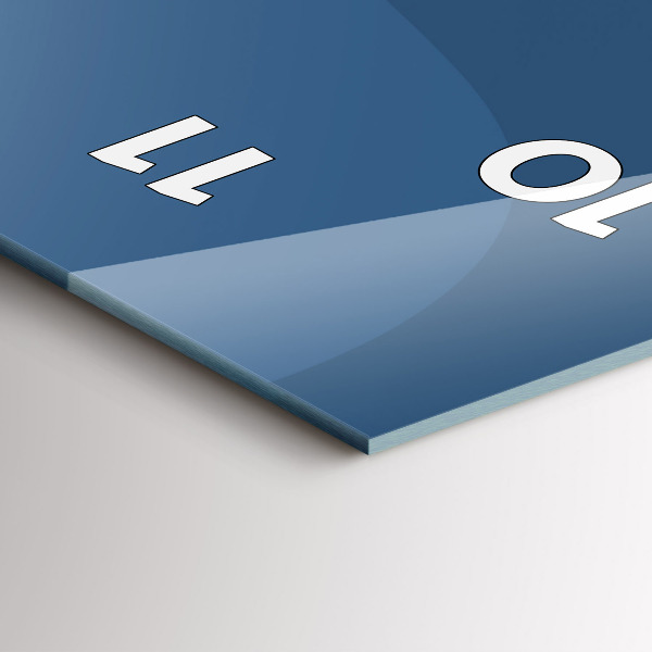 Vertikálne hodiny Modré vlny