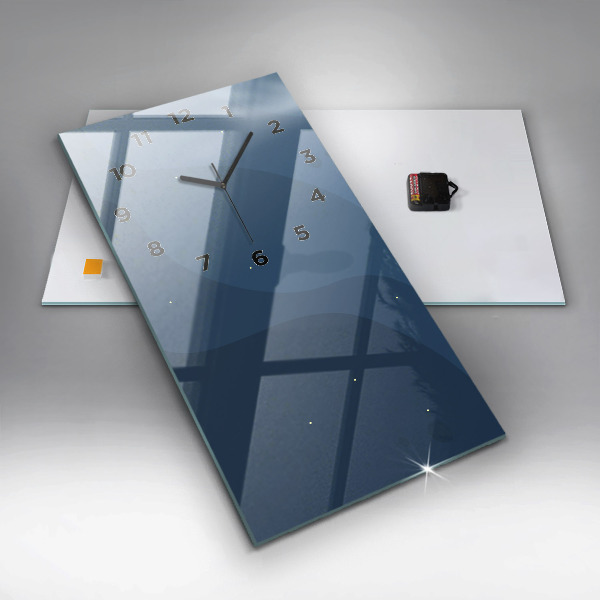 Vertikálne hodiny Modré vlny