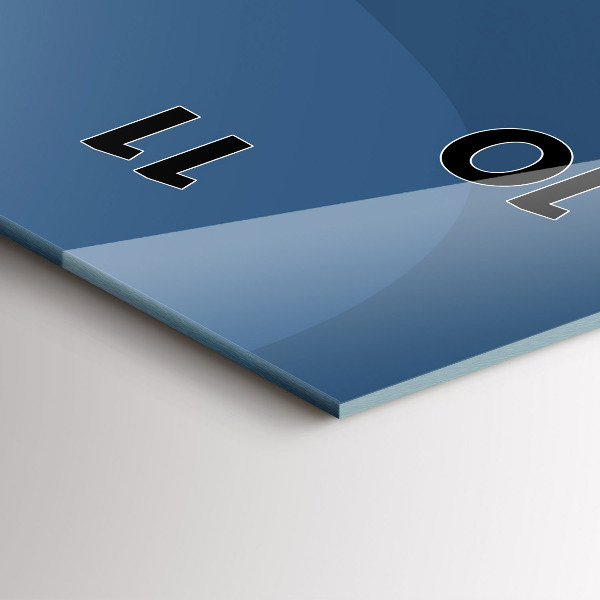 Vertikálne hodiny Modré vlny