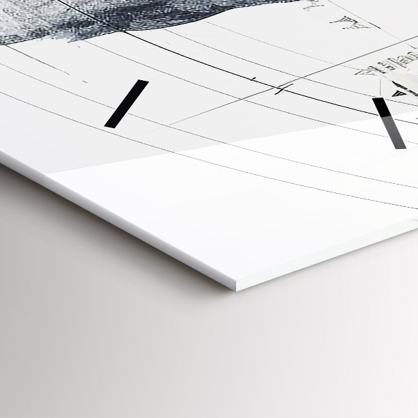 Vertikálne hodiny Kreslené hory