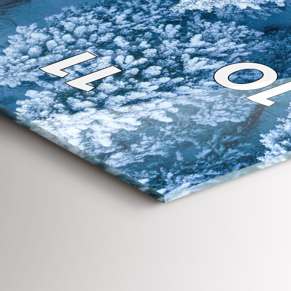 Vertikálne hodiny Les z dronu