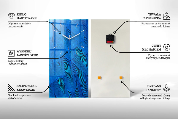 Vertikálne hodiny Západ slnka v horách