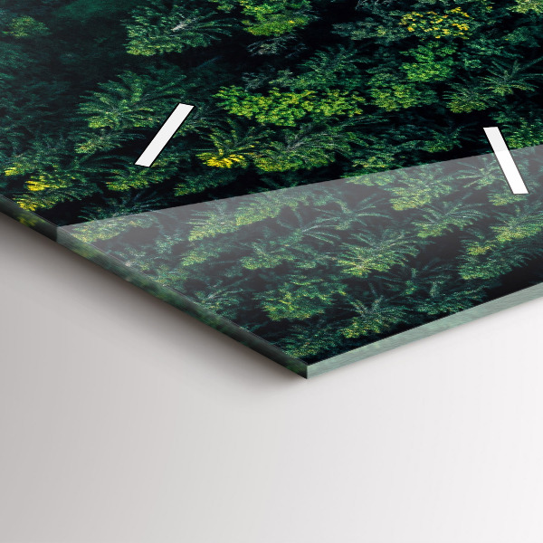 Vertikálne hodiny Les z vtáčej perspektívy