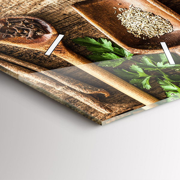 Vertikálne hodiny Lyžice korenia