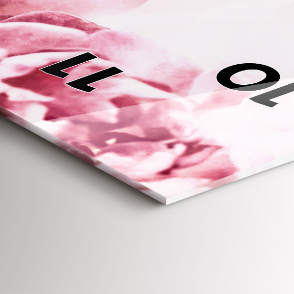 Vertikálne hodiny Kvitnúce kvety