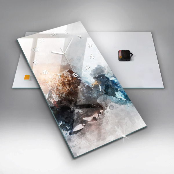 Vertikálne hodiny Abstraktné tváre