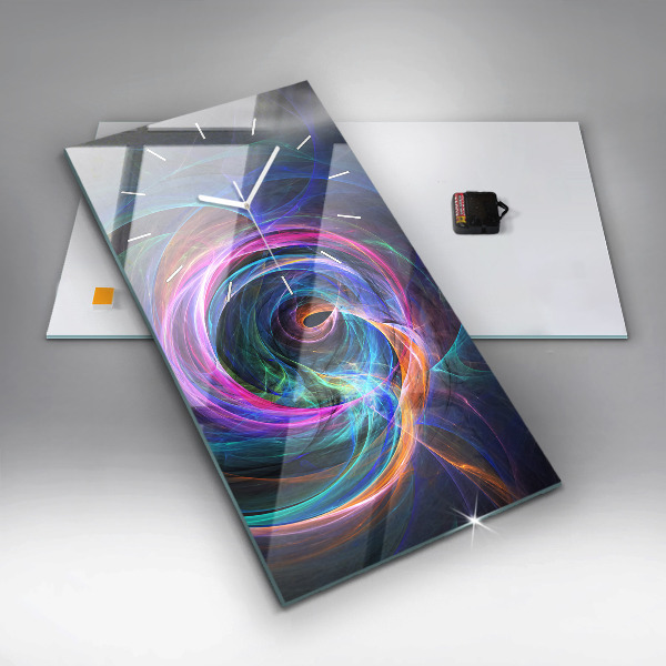 Vertikálne hodiny Farebný fraktál