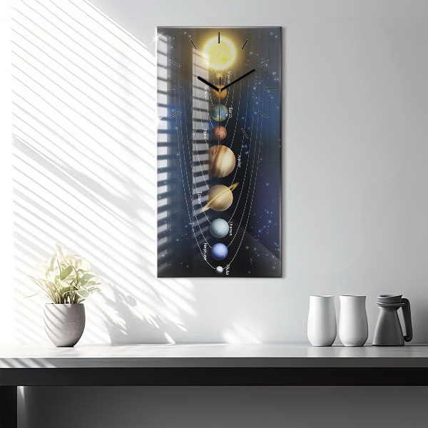 Vertikálne hodiny Slnečná sústava