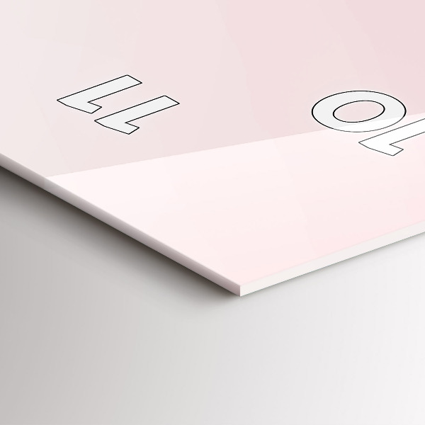 Vertikálne hodiny Nápis Milujte sa