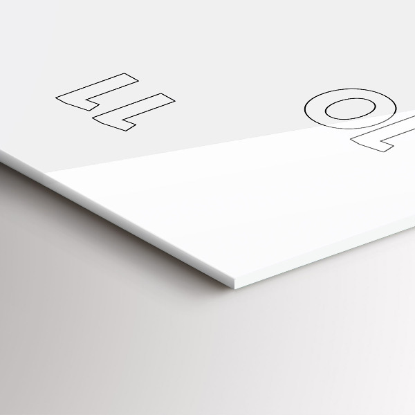 Vertikálne hodiny Nápis Buď sám sebou