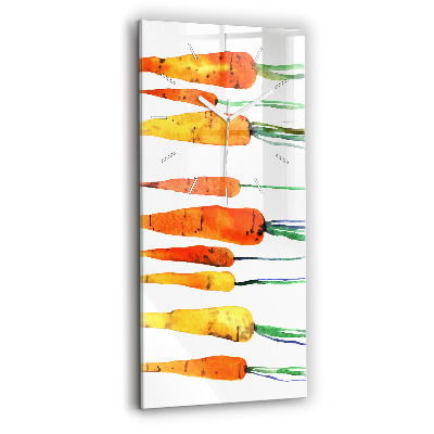 Vertikálne hodiny Mrkva ilustrácie