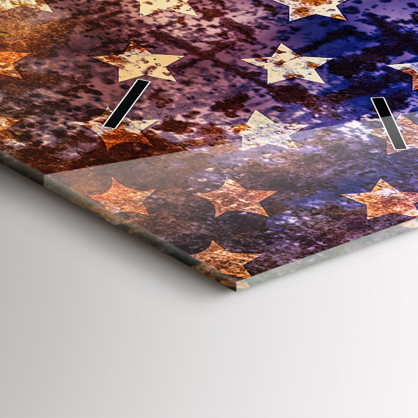 Vertikálne hodiny Vlajka USA vo vintage štýle