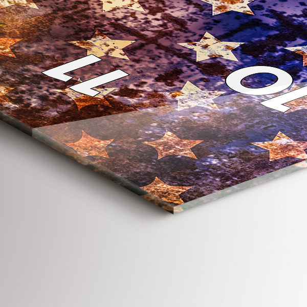 Vertikálne hodiny Vlajka USA vo vintage štýle