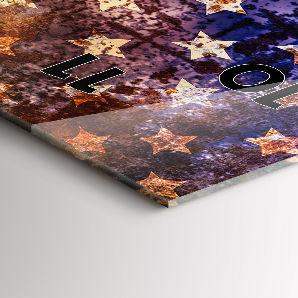 Vertikálne hodiny Vlajka USA vo vintage štýle