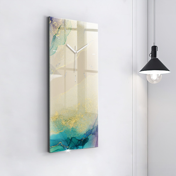 Vertikálne hodiny Farebná abstrakcia