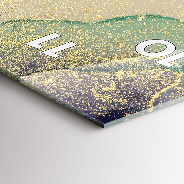 Vertikálne hodiny Farebná abstrakcia