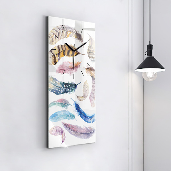 Vertikálne hodiny Retro umelecké ilustrácie