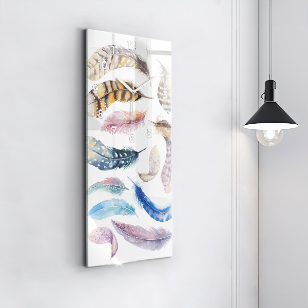 Vertikálne hodiny Retro umelecké ilustrácie