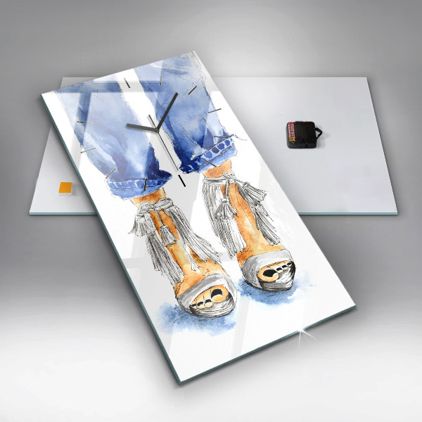 Vertikálne hodiny Dámske vysoké opätky