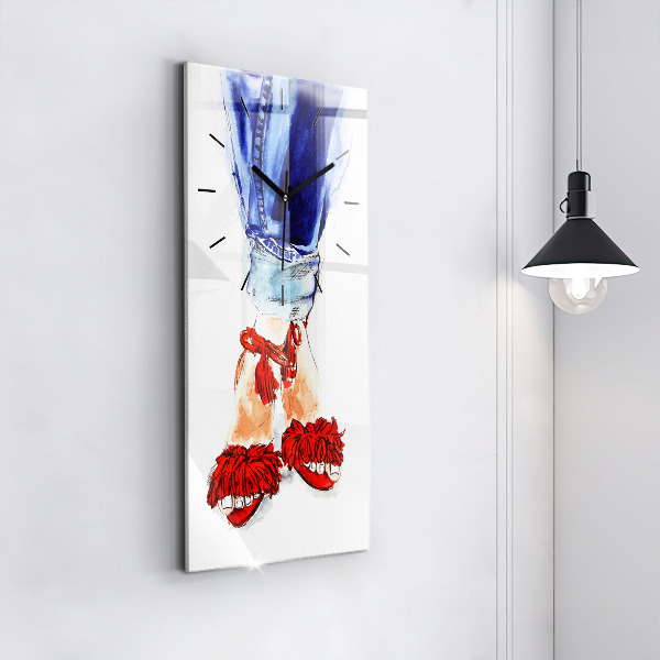 Vertikálne hodiny Dámske vysoké opätky