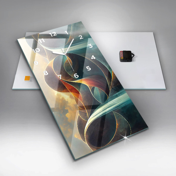 Vertikálne hodiny Tečúci vodopád