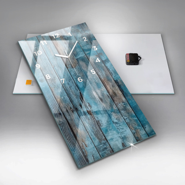 Vertikálne hodiny Modré dosky