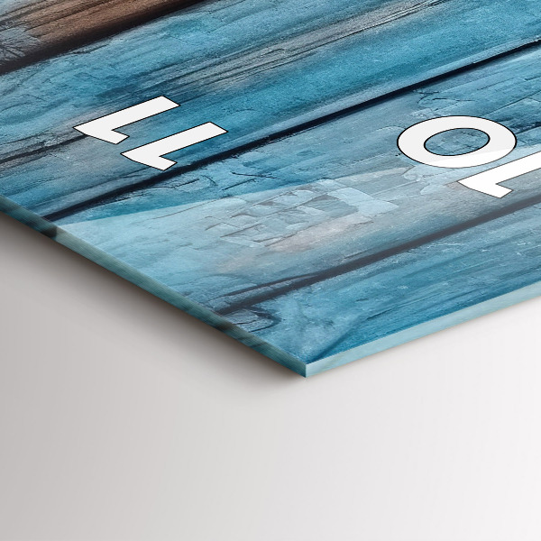 Vertikálne hodiny Modré dosky