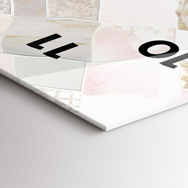 Vertikálne hodiny Farebné dlaždice