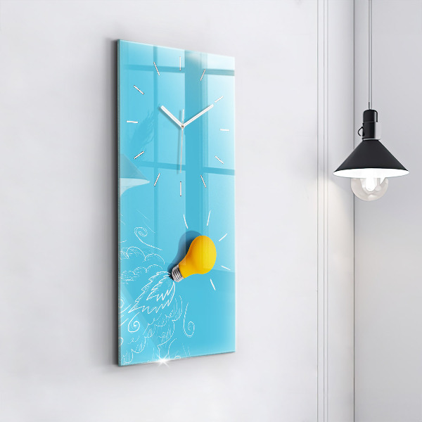 Vertikálne hodiny Nákres žiarovky