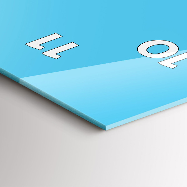 Vertikálne hodiny Nákres žiarovky