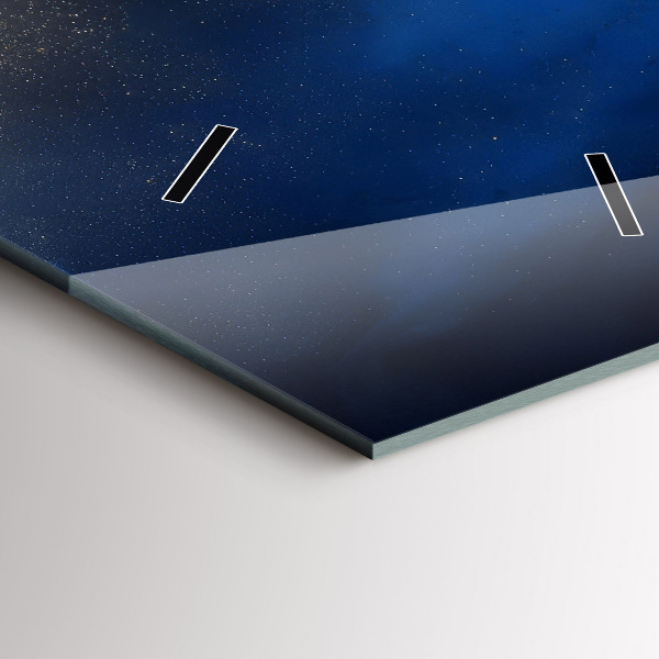 Vertikálne hodiny Modrý mramor