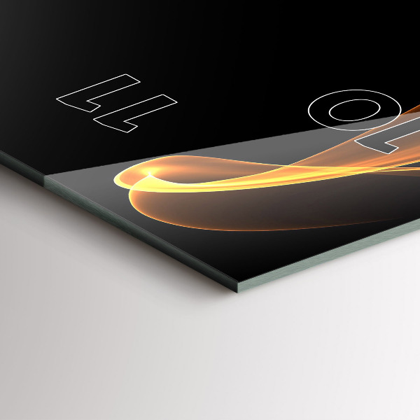 Vertikálne hodiny Oranžové čiary