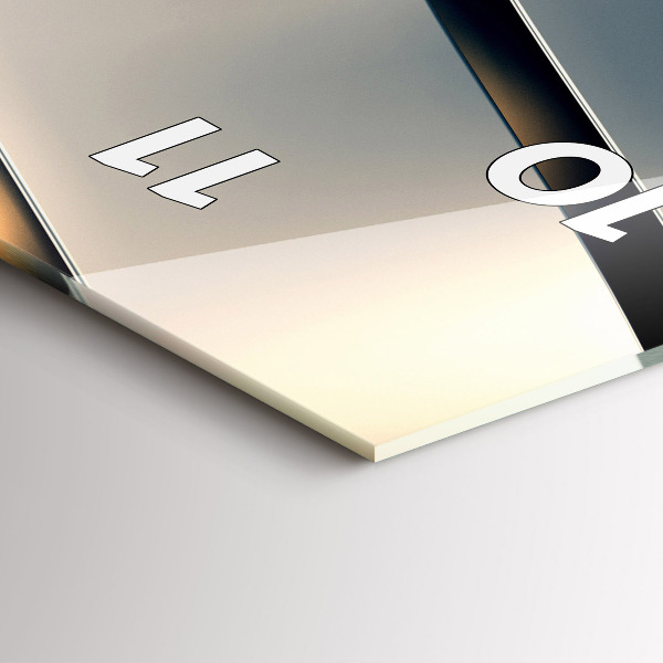 Vertikálne hodiny Strieborný vzor