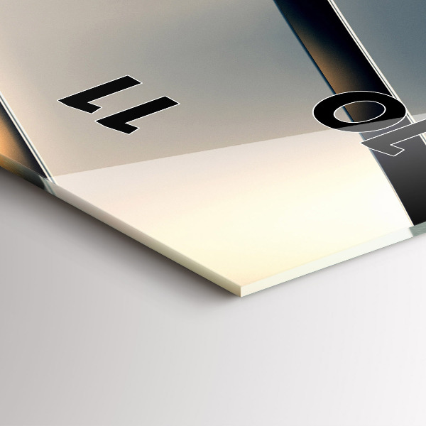 Vertikálne hodiny Strieborný vzor