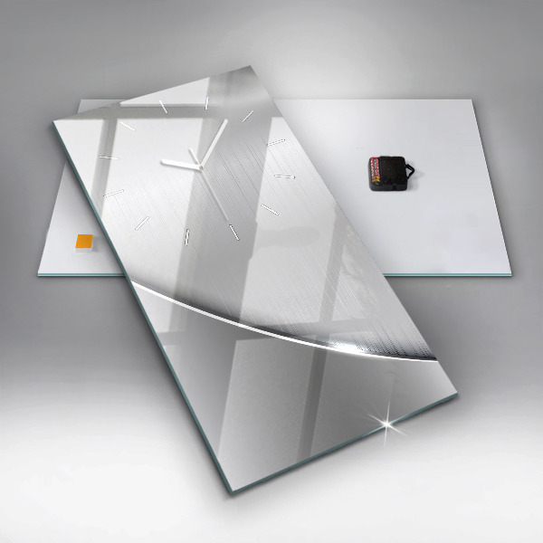 Vertikálne hodiny Strieborný vzor